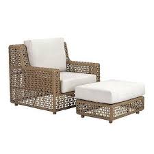Or, inject some vintage glamour into your bedroom with a stunning wicker peacock chair, featuring an exaggerated back and woven detailing. Erich Eucalyptus Wicker Outdoor Lounge Chair
