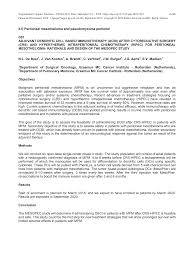 Peritoneal cancer is a rare cancer that forms in the thin lay. Https Www Degruyter Com Document Doi 10 1515 Pp 2018 7021 Pdf