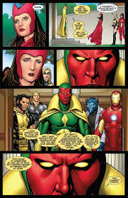 The android called vision defies physics and fights as an avenger with the power of density unlock the world of marvel digital comics! The Love Story Of Scarlet Witch And Vision Marvel