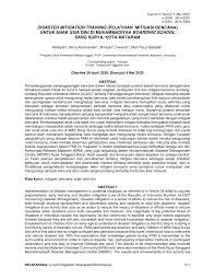 Maksud dan tujuan maksud maksud dari mitigasi bencana banjir adalah suatu kegiatan yang mitigasi bencana merupakan langkah yang sangat perlu dilakukan sebagai suatu titik tolak utama. Pdf Disaster Mitigation Training Pelatihan Mitigasi Bencana Untuk Anak Usia Dini Di Muhammadiyah Boarding School Sang Surya Kota Mataram