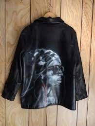 Lil Wayne Airbrushed On A Leather Jacket Leather Jacket Painting Leather Jackets