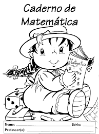 Capa De Caderno De Matemática Para Colorir Modelo Capa Caderno Escolar Matematica 3 Cadernos De Matematica Capas Infantis Modelo De Capa