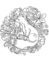 Fox Coloring Page Fox Coloring Page Coloring Pages Valentine Coloring Pages