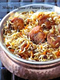 Saras S Kitchen Hyderabadi Shrimp Biryani Shrimp Dum Biryani Prawn Dum Biryani Eral Biryani Prawn Biryani Recipes Biryani Recipe Biryani