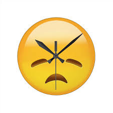 High quality text emoji inspired clocks designed and sold by independent artists around the world. Disappointed Face Emoji Wall Clock Clock Emoji