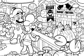 Characters printed from coloring… it's up to mario to save toad from bowser in the new super mario deluxe bowser's castle playset! 100 Coloring Pages Mario For Free Print Mario And Luigi Coloring Pages