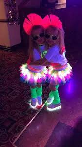 Tutu Factory Girls Light Up Tutus Neon Tutu With White Led Etsy Neon Party Outfits Glow Party Outfit Neon Party