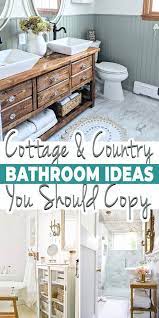 Light and airy shiplap bathroom was the dream for this hard working couple. 8 Pretty Cottage Country Bathroom Ideas You Should Copy The Budget Decorator