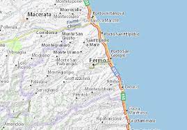 Ovunque resti archeologici di piceni e romani, superbe il parco dei sibillini, con un itinerario di 45 km, per la provincia di fermo tocca i centri di amandola e. Michelin Fermo Map Viamichelin