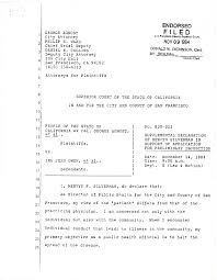 This declaration is that cry for change. Supplemental Declaration Of Mervyn Silverman Calisphere