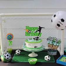Buy party supplies in a fun soccer theme at the oriental trading party store. Buy Yoymarr Soccer Cake Topper Happy Birthday Sign Football Player Cake Decorations For Sport Theme Man Boy Girl Birthday Party Supplies Double Sided Green Sparkle Decor Online In Indonesia B087bldtbd
