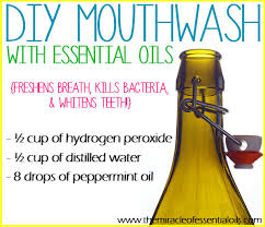 diy essential oil mouthwash the