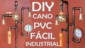 Luminaria De Pvc Estilo Industrial Diy Como Fazer Luminaria De Chao Amanda Alves Youtube