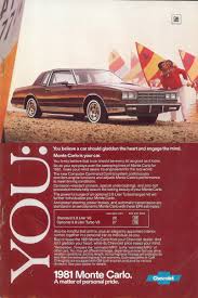 ad classic 1981 chevrolet monte carlo turbo one of the rarest curbside classic 1981 chevrolet monte carlo turbo