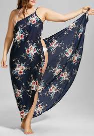 Plus Size Tiny Floral Beach Cover Up Wrap Dress Vestidos Estilosos Moda Vestidos Longos Estampados