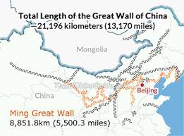 Most of the current great at one time it is thought that up to 1 million soldiers were stationed along the length of the wall! How Long Is The Great Wall Of China Total Length Is 21 196km