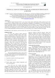 [provision for suits for for which the period prescribed prescribed is shorter than that prescribed by the indian limitation act, 1877. Pdf Physical Vapour Deposition On Corrosion Resistance A Review Arman Shah Abdullah And Arman Shah Academia Edu
