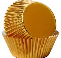 Gold Foil Cupcake Liners, 24-Count