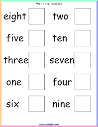 number words worksheet number words worksheets english worksheets for kindergarten english worksheets for kids