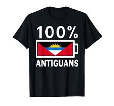 Amazon Com Antigua Barbuda Flag Shirt 100 Antiguans