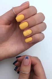 If you don't want the color to be too overwhelming, you can opt to pair it. So Cute Short Acrylic Nails Ideas You Will Love Them Acrylic Nails Yellow Cute Simple Nails Yellow Nails Design