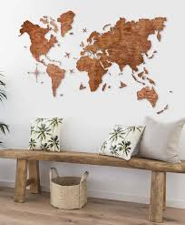 Natürlich können sie ihre weltkarte holz wand ganz nach eigenen wünschen gestaltet und ihr lieblingsmotiv aus unserem sortiment auswählen. Wandkarten Aus Holz Farbe Eiche 150 Cm X 90 Cm Cool Mania