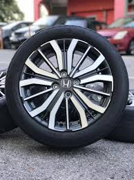 Honda sport rim size 15x5.5jj pcd 4x100. Original Sports Rim Honda City 16 Inch Tyre 70 Full Specs Auto Accessories On Carousell