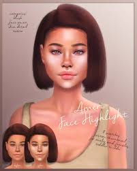 There are 9 natural colors which are available to all ages that range from black to blonde, while the others are only for teens and up. Katverse Ameri Face Highlight Sims 4 Sims 4 Cc Makeup The Sims 4 Skin