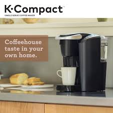 Removable drip tray to accommodate travel mugs. Keurig K Compact Single Serve K Cup Pod Coffee Maker Black Your True Confidence