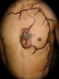 Tree With Hanging Heart 2 By Theoretical Ink On Deviantart Neck Tattoo Heart Tattoo Broken Heart Tattoo