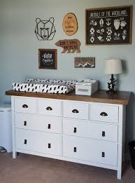 25 Cool Changing Tables Of Ikea Items Comfydwelling Com Changing Table Dresser Ikea Nursery Rustic Changing Tables