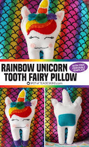 All these free unicorn craft templates and printables are available in my resource library. Unicorn Tooth Fairy Pillow Spot Of Tea Designs