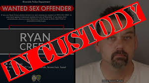 ▪️ UPDATE ▪️ Wanted sex offender Ryan Creed was located and arrested in  Riverside