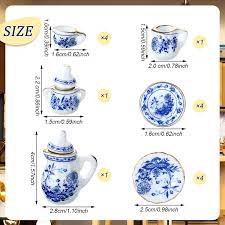 This blue and white bowl will enhance the look of any room in the house. Buy 37 Pieces 1 12 Scale Miniatures Dollhouse Kitchen Accessories Include 16 Mini Doll Plates Knife Fork Spoon 6 Mini Egg Beater Utensil 15 Mini Tea Cup Set For Doll Toy Supplies Blue