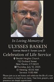 Good morning Hillhouse 1984 family and friends. I am deeply saddened to  announce the passing of Mr. Ulysses Baskin, father of our classmate  Stephanie Slay Brown. I have spoken with our classmate/sister