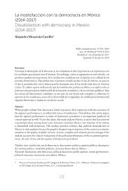 …una de las formas de gobierno, en particular aquella en la cual el poder no está en manos de uno o de unos cuantos sino de todos, o. Pdf La Insatisfaccion Con La Democracia En Mexico 2014 2017