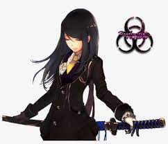Anime where mc has white hair, overpowered main character in anime, fantasy anime, action anime, anime with op mc]hi, welcome to the channel. Drawn Katana Anime Dark Badass Black Haired Anime Girl Transparent Png 999x799 Free Download On Nicepng