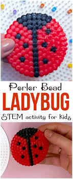 This Perler Bead Ladybug Is A Fun And Adorable Project That Will Help Kids Develop Fine Motor Skills Patience And Ladybug Crafts Perler Beads Diy Perler Beads