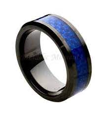 Ceramic Ring Free Engraving Wedding Blue Carbon Fiber Band Mmcr244 8mm Black Ceramic Engagement Ri On L Black Ceramic Ring Rings For Men Ceramic Wedding Ring