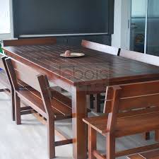 * * * ¿buscando un banquete personalizado que encaja perfectamente en tu espacio? Banco Para Quincho Con Respaldo Debois Muebles De Madera