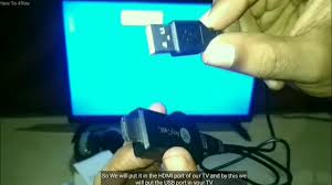 How To Connect 4g Smartphone To Tv Using Usb Data Cable Charging Wire Youtube
