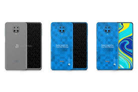 Xiaomi Redmi Note 9 Pro Note 9s 2020 Psd Skin Mockup 613975 Mockups Design Bundles Note 9 Mockup Psd