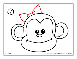 How To Draw A Monkey Art For Kids Hub Monkey Drawing Monkey Drawing Easy Cartoon Monkey Drawing