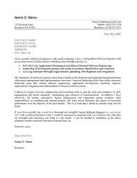 Job Application Letter For Software Engineer Job Application Cover Letter