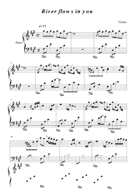 Purchasers of this musical file are entitled to use it for their personal enjoyment and musical fulfillment. Sheet Music Yiruma River Flows In You Printable Pdf Download