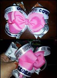 Pink Dallas Cowboys Hair Bow How To Make Bows Hair Bows Bows