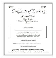 Certificate Of Training Template 2 Templates Example Templates Example Di 2020