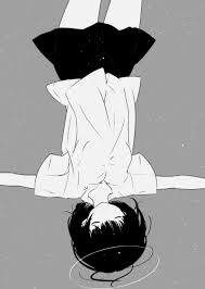 Black And White Anime Aesthetic Sad Monochrome Female Dark Anime Monochrome Aesthetic Anime Dark Anime