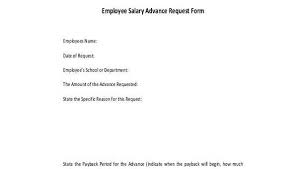 An employee advance form is a document that an employee uses to get an advance payment for the services that he or she is to render in the future. Free 6 Sample Employee Advance Request Forms In Pdf Ms Word