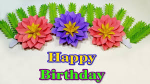 Floral Birthday Decoration Ideas Paper Flower Birthday Party Decoration Flower Birthday Party Paper Flower Decor Paper Flowers